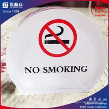 Costom Acrylic Desk Top No Smoking Warning Sign Wholesale